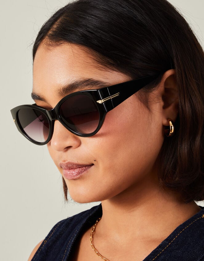 Accessorize Chunky Oval Wrap Sunglasses
