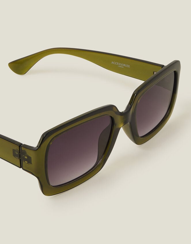 Accessorize Chunky Rectangle Frame Sunglasses