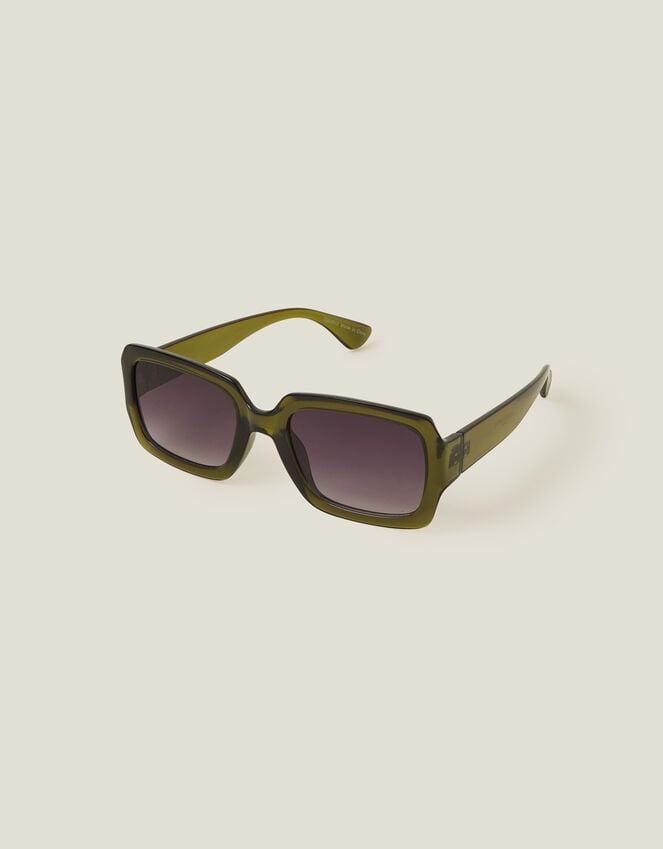 accessorize Chunky Rectangle Frame Sunglasses