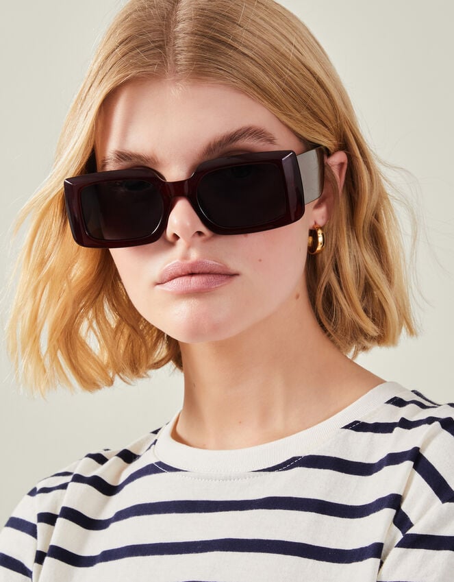 Accessorize Chunky Rectangle Sunglasses