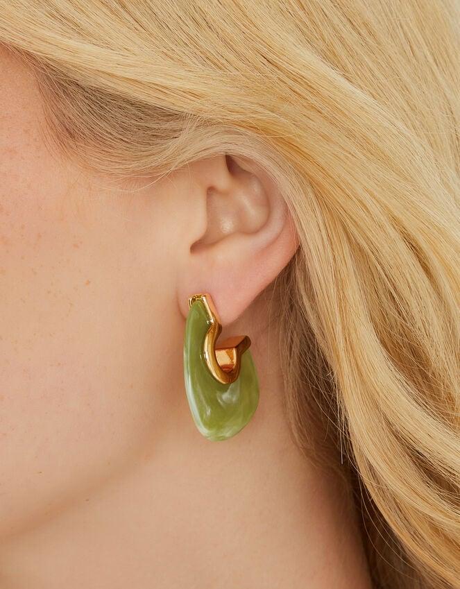 Accessorize Chunky Resin Hoop Earrings