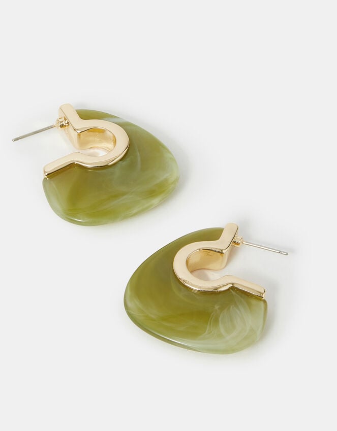 accessorize Chunky Resin Hoop Earrings