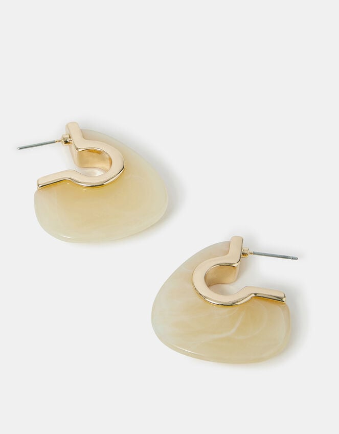 accessorize Chunky Resin Hoop Earrings