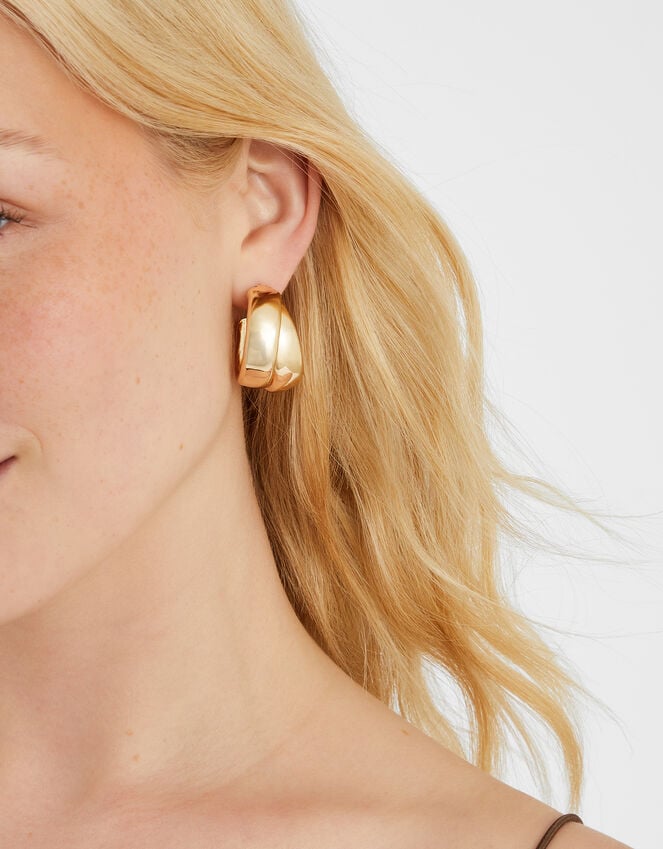 accessorize Chunky Twist Hoop Earrings