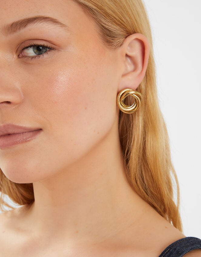 Accessorize Circle Link Stud Earrings