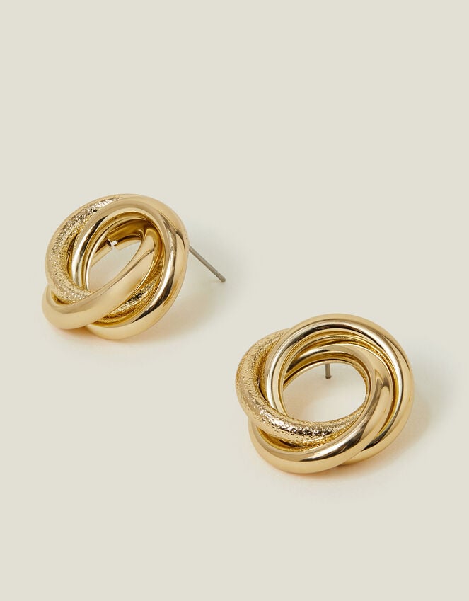 accessorize Circle Link Stud Earrings