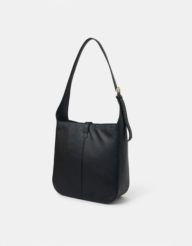 Accessorize Clasp Leather Shoulder Bag