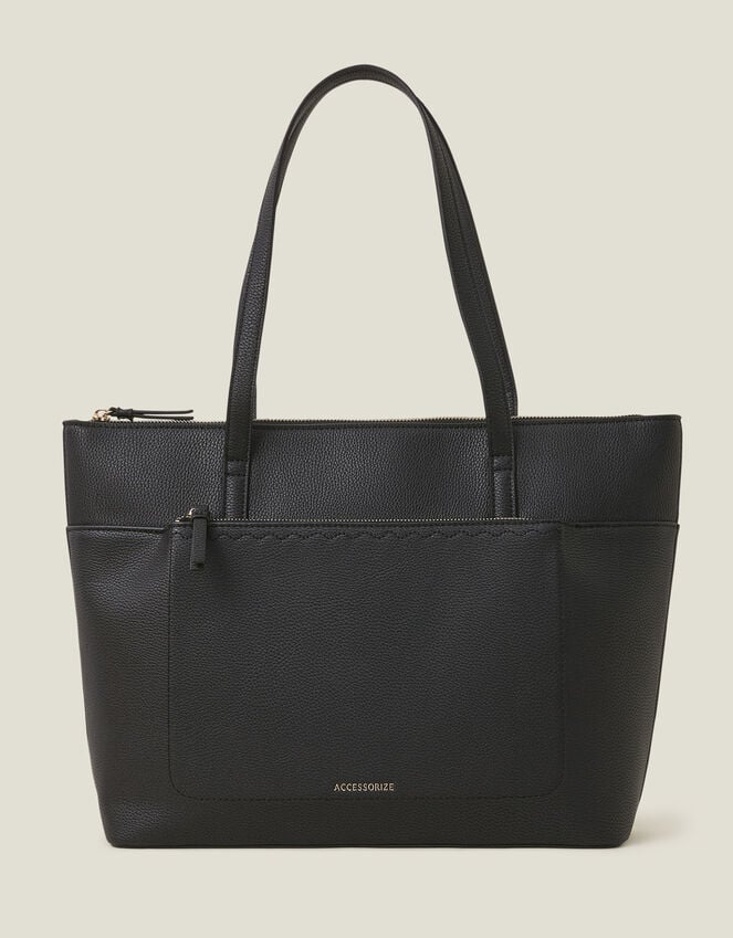 Accessorize Classic Pocket Tote Bag Black