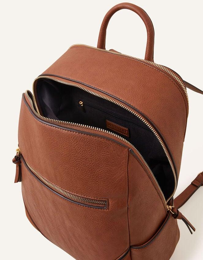 Accessorize Classic Zip Around Backpack Tan