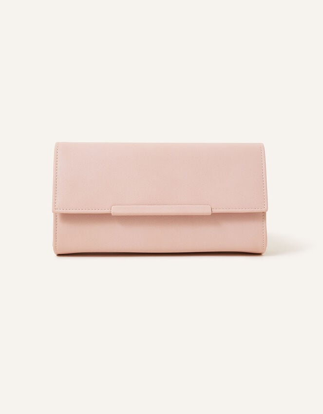 Accessorize Clean Bar Clutch Bag Nude