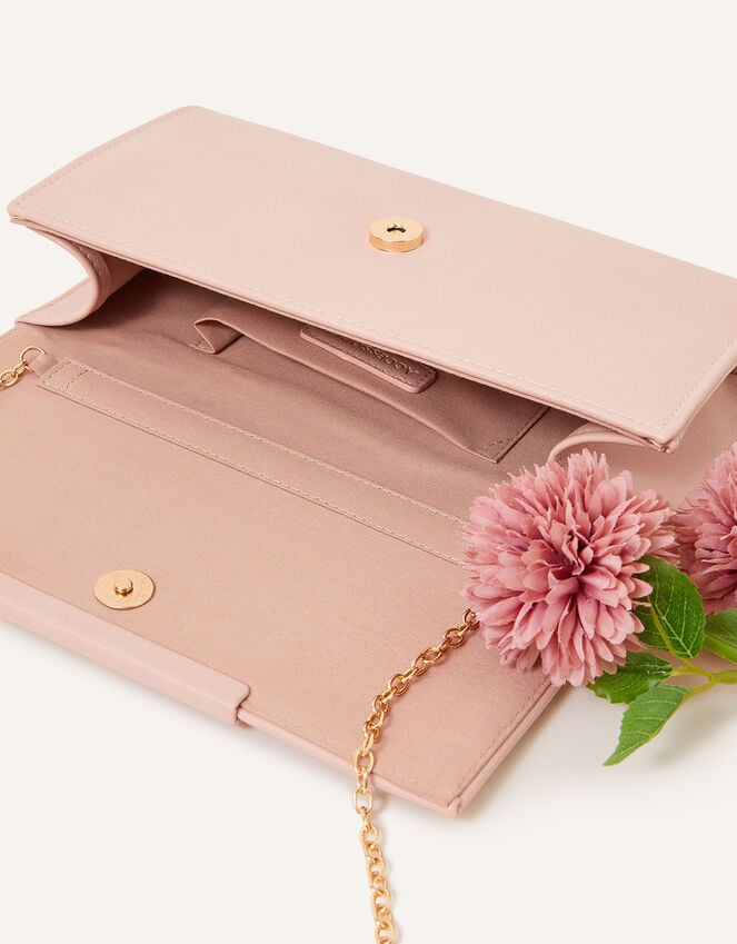 Accessorize Clean Bar Clutch Bag Nude