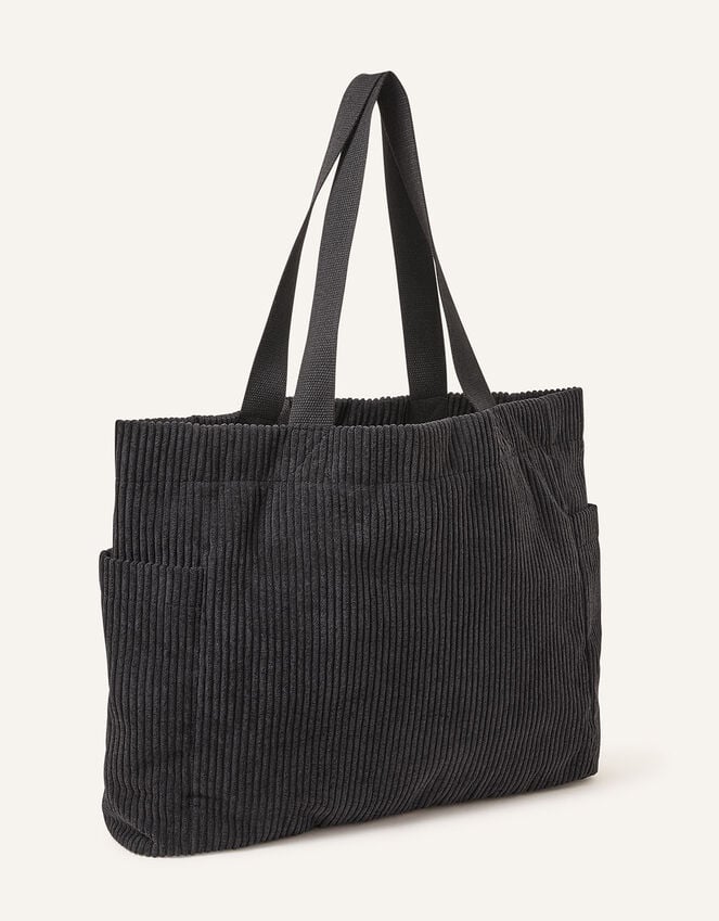 Accessorize Cord Shopper Bag Black