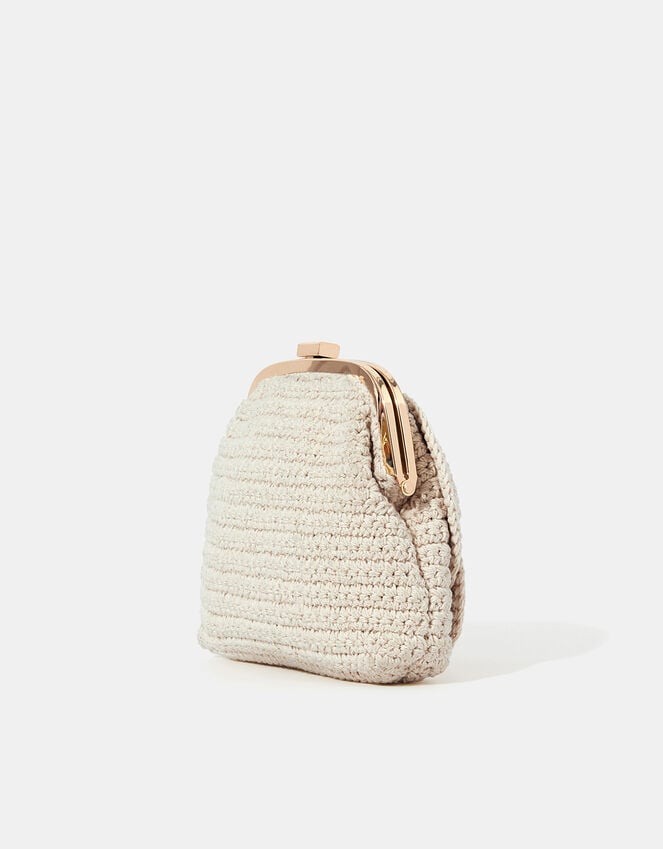 Accessorize Corsage Macrame Clip Frame Bag