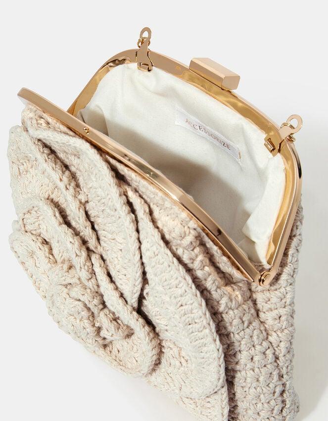 Accessorize Corsage Macrame Clip Frame Bag