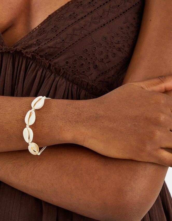 Accessorize Cowrie Shell Cord Bracelet