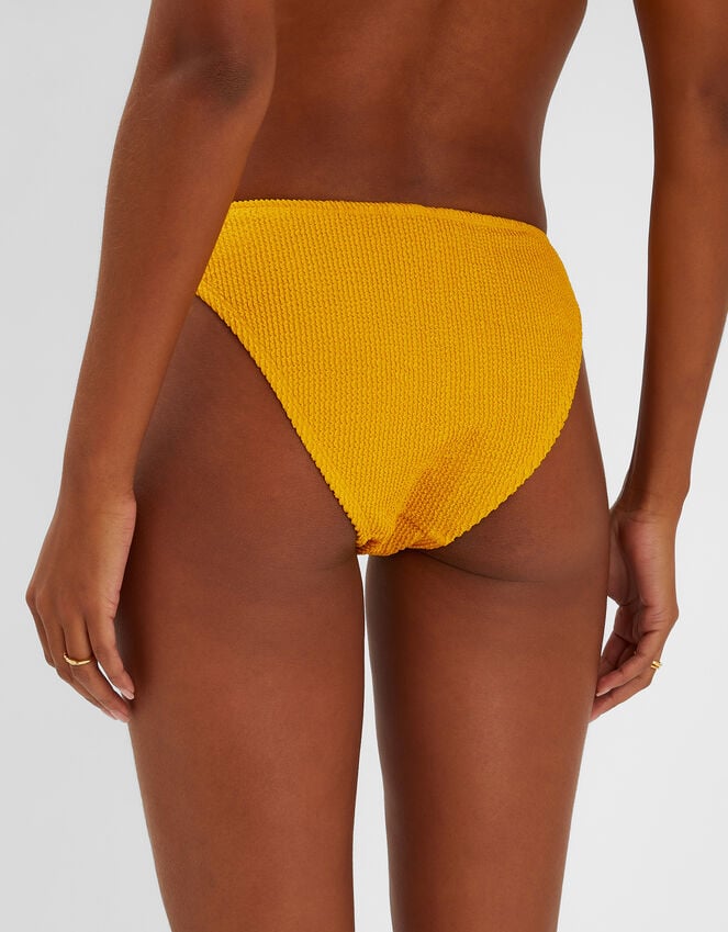 Accessorize Crinkle Bikini Bottoms Yellow