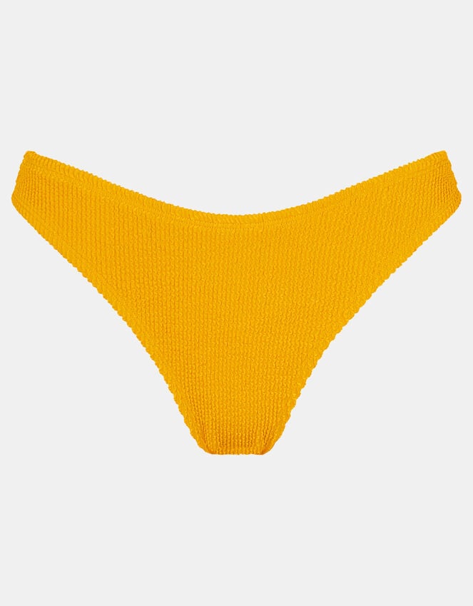 Accessorize Crinkle Bikini Bottoms Yellow