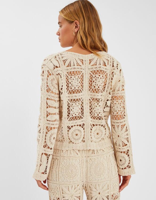 Accessorize Crochet Cardigan Natural