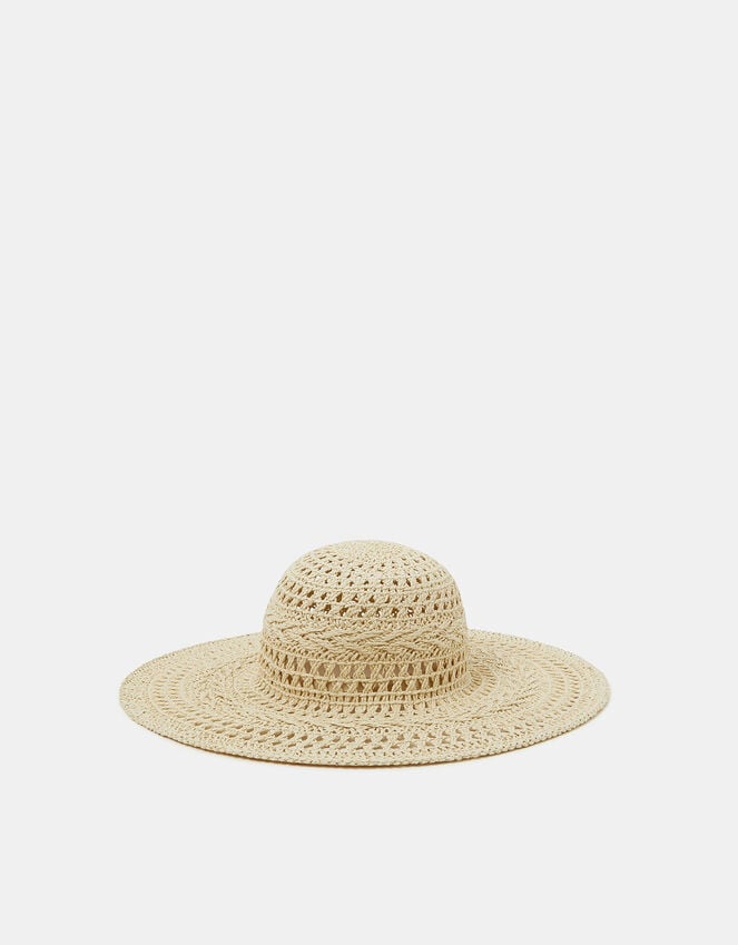 accessorize Crochet Floppy Hat