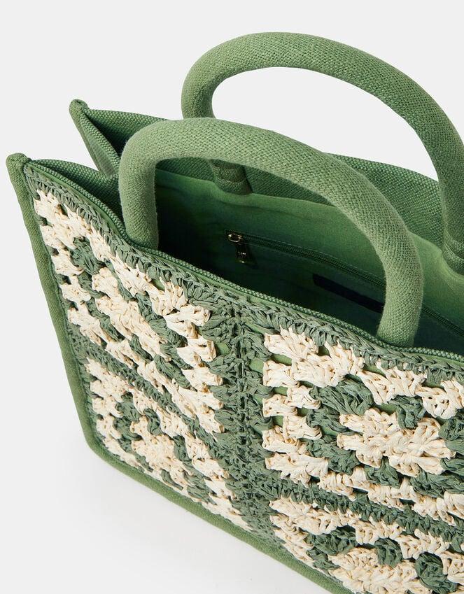 Accessorize Crochet Raffia Handbag