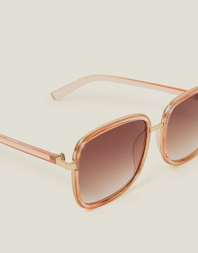 Accessorize Crystal Metal Square Sunglasses