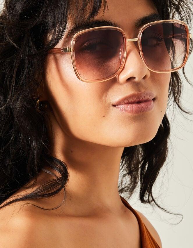 Accessorize Crystal Metal Square Sunglasses