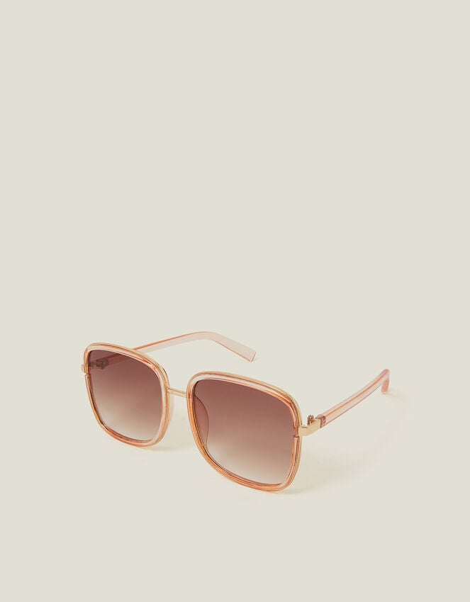 accessorize Crystal Metal Square Sunglasses