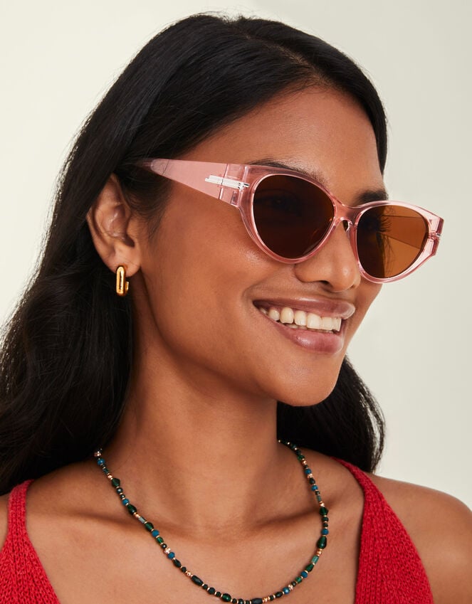Accessorize Crystal Metal Trim Sunglasses