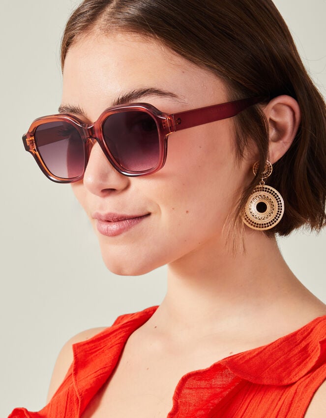 Accessorize Crystal Square Sunglasses