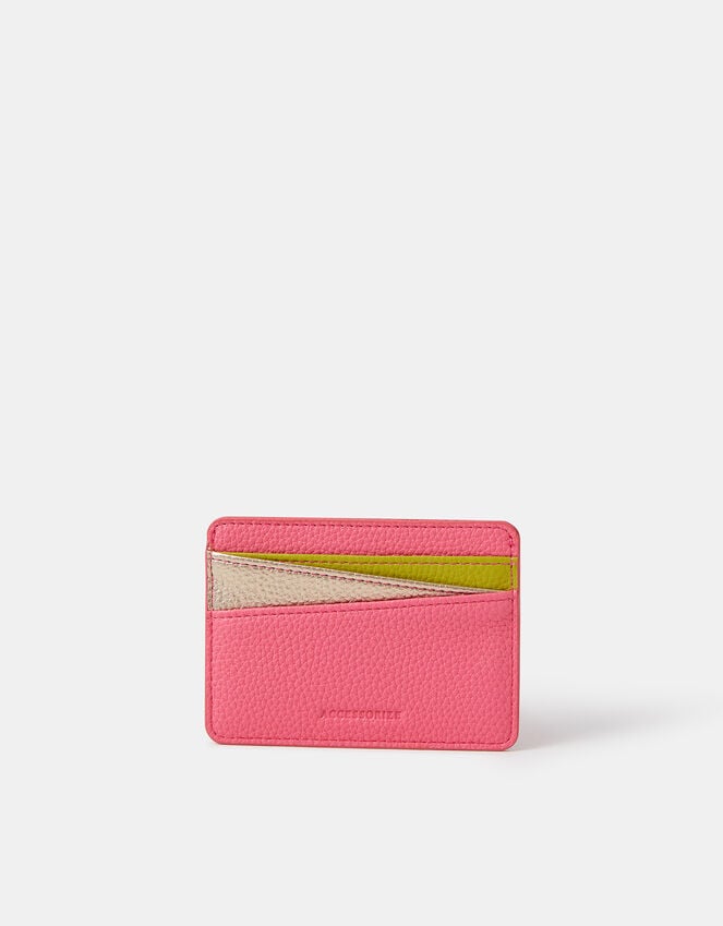 accessorize Curved Colour Block Card Holder
