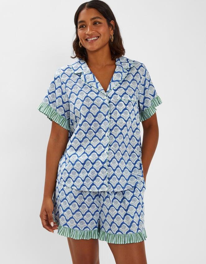 accessorize Dandelion Print Pyjama Set Blue