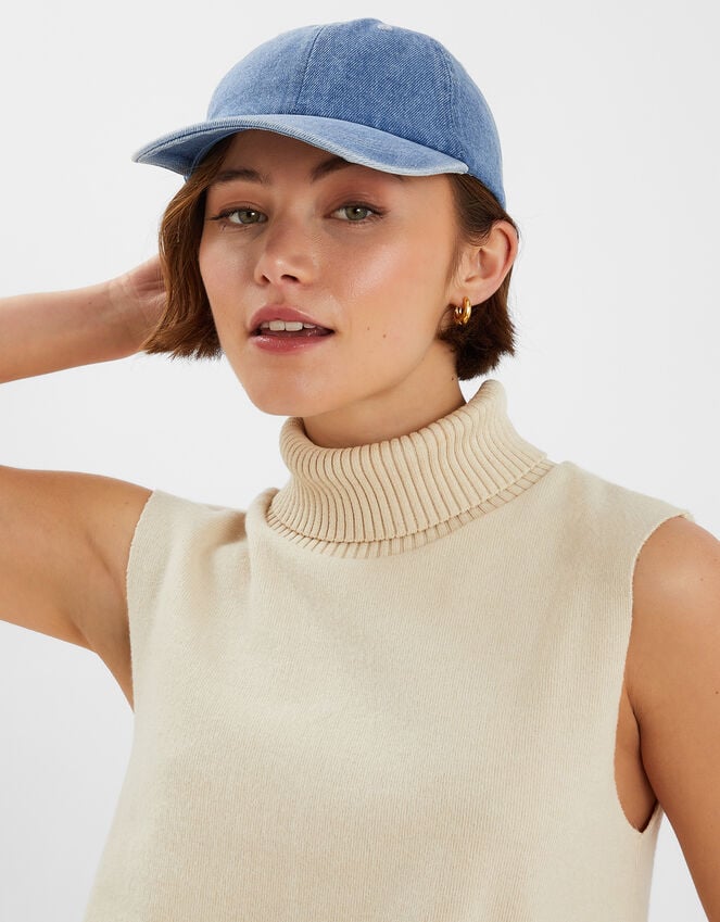 Accessorize Denim Cap Blue