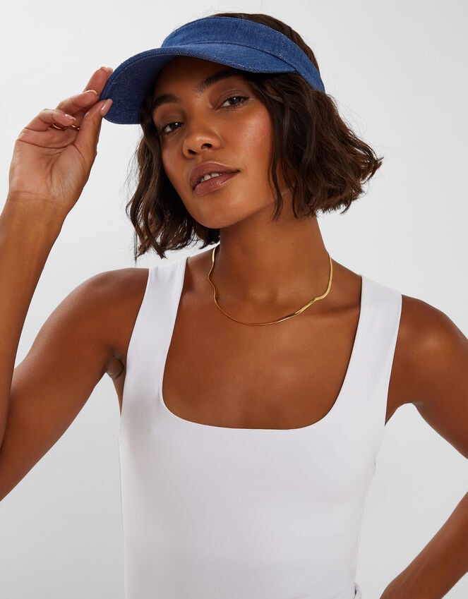 Accessorize Denim Sun Visor