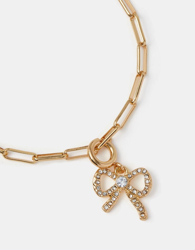 Accessorize Diamante Bow Jewellery Charm