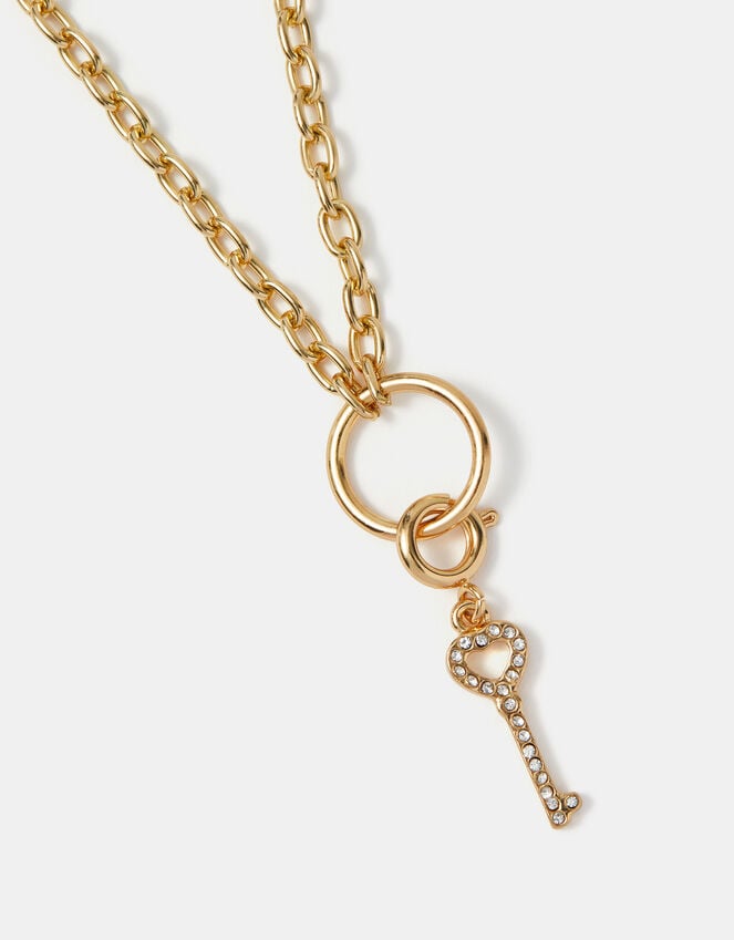 Accessorize Diamanté Key Jewellery Charm