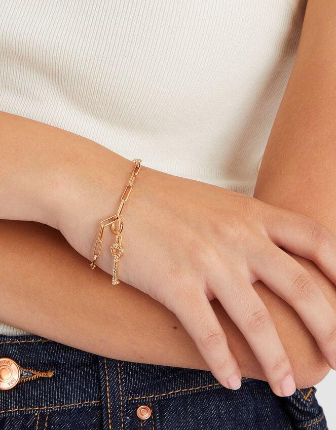 Accessorize Diamanté Key Jewellery Charm