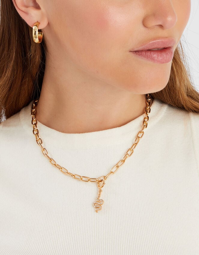 Accessorize Diamanté Snake Jewellery Charm