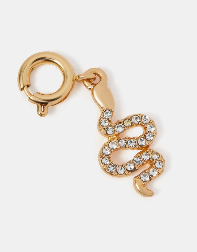 accessorize Diamanté Snake Jewellery Charm