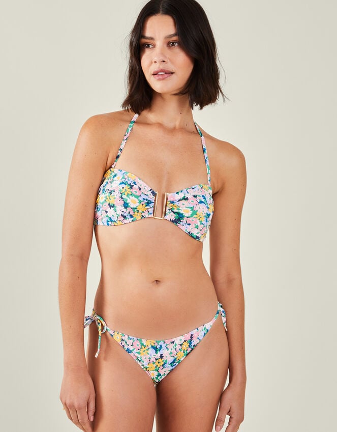 Accessorize Ditsy Floral Bandeau Bikini Top Multi