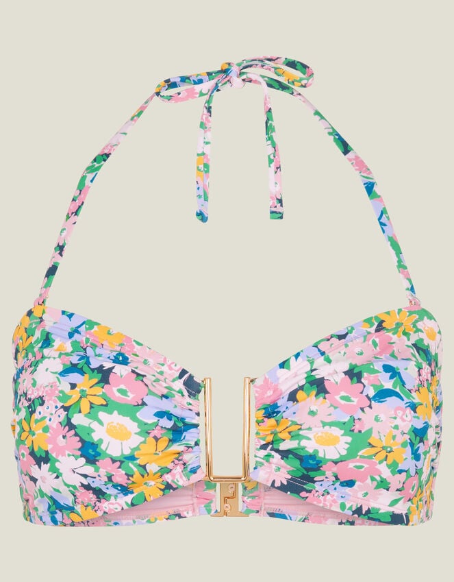 Accessorize Ditsy Floral Bandeau Bikini Top Multi