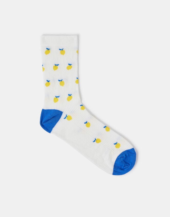 accessorize Ditsy Lemon Socks