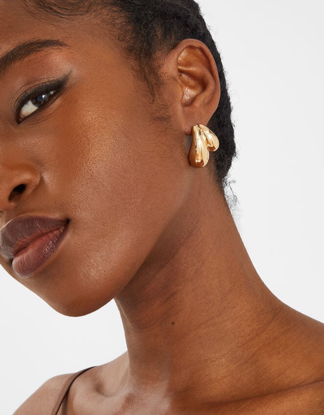 Accessorize Double Curve Drop Earrings