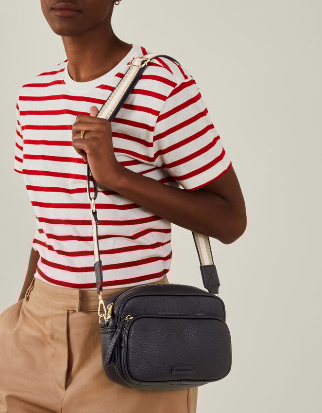 accessorize Double Zip Camera Bag Black