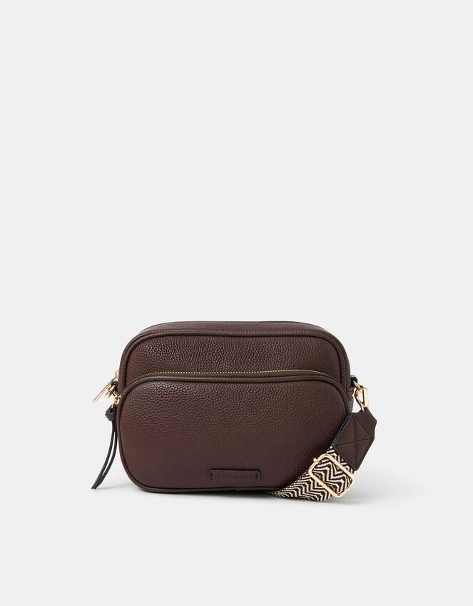 Accessorize Double Zip Camera Bag Brown