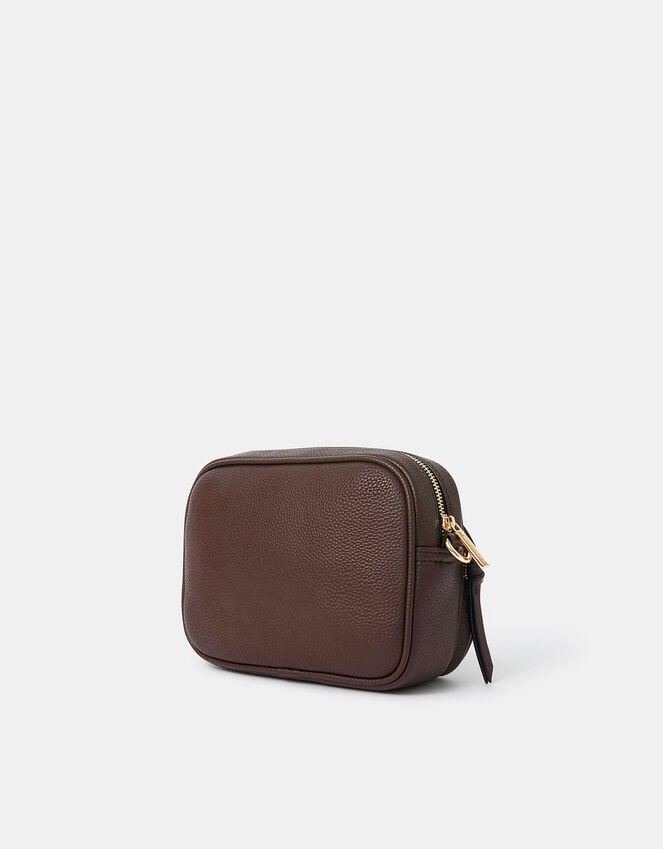 Accessorize Double Zip Camera Bag Brown
