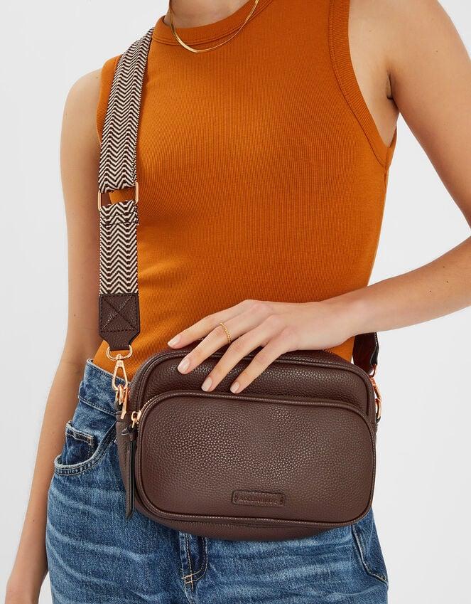 accessorize Double Zip Camera Bag Brown