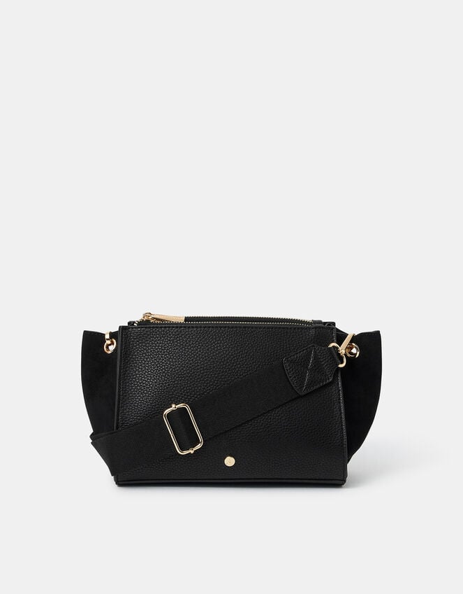 accessorize Double Zip Crossbody Bag
