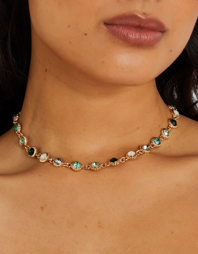 Accessorize Eclectic Gem Collar Necklace