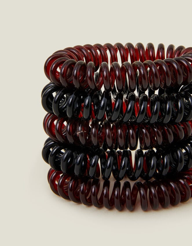 Accessorize Elasticated Spiral Hairbands 5 Pack