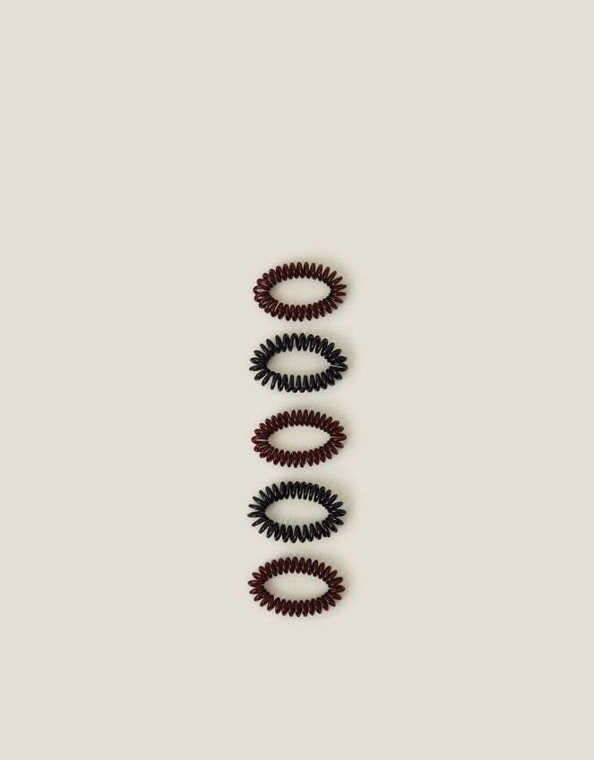 accessorize Elasticated Spiral Hairbands 5 Pack